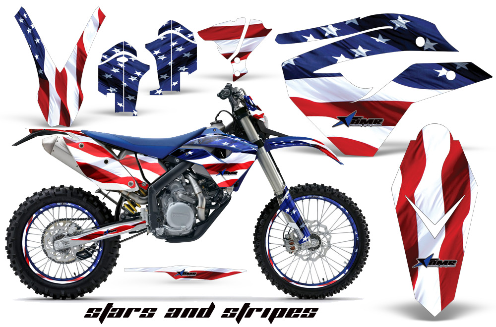 Husaberg FE570 Enduro 2010 Graphics Kit Stars-Stripes NPs